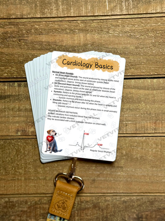 Small Animal Cardiology Basics Veterinary Reference Card